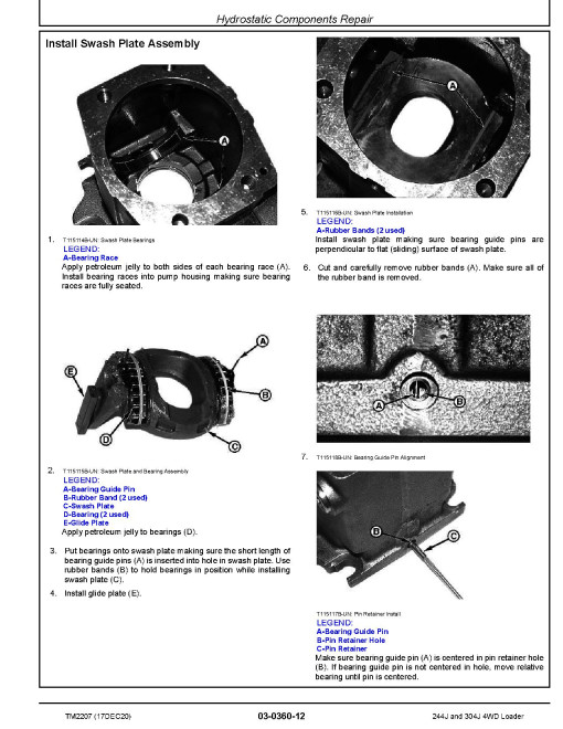 John Deere 244J (SN. before 23289) and 304J (SN. before 23371) Compact 4WD Loaders Repair Manual (TM2207) John Deere 244J (SN. before 23289) and 304J (SN. before 23371) Compact 4WD Loaders Repair Manual (TM2207)