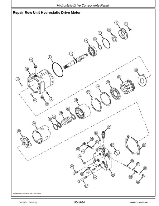 John Deere 9996 Cotton Pickers Repair Manual (TM2252) John Deere 9996 Cotton Pickers Repair Manual (TM2252)