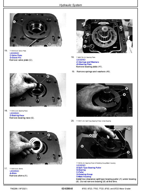 John Deere 670D, 672D, 770D, 772D, 870D and 872D Motor Graders Repair Manual (TM2256) John Deere 670D, 672D, 770D, 772D, 870D and 872D Motor Graders Repair Manual (TM2256)