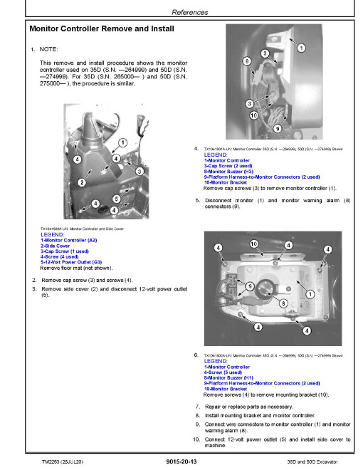 John Deere 35D and 50D Compact Excavators Operation and Test Manual (TM2263) John Deere 35D and 50D Compact Excavators Operation and Test Manual (TM2263)
