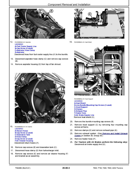 John Deere 2204, 7630, 7730, 7830 and 7930 Tractors Repair Manual (TM2266) John Deere 2204, 7630, 7730, 7830 and 7930 Tractors Repair Manual (TM2266)