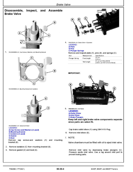 John Deere 9430T, 9530T and 9630T Tracked Tractors Repair Manual (TM2268) John Deere 9430T, 9530T and 9630T Tracked Tractors Repair Manual (TM2268)