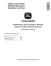 John Deere 180CW and 210CW Wheeled Excavators Operation and Test Manual (TM2286)
