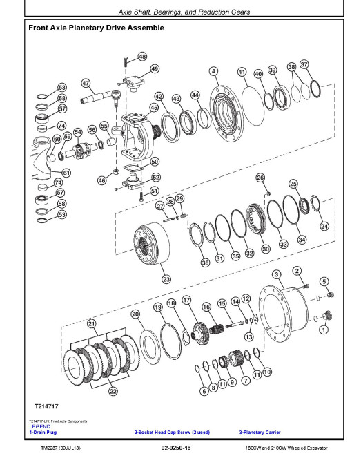 John Deere 180CW and 210CW Wheeled Excavators Repair Manual (TM2287) John Deere 180CW and 210CW Wheeled Excavators Repair Manual (TM2287)