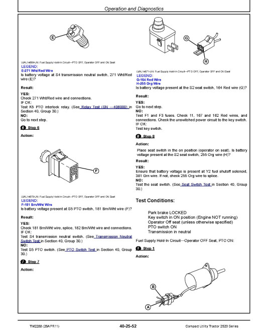 John Deere 2520 Compact Utility Tractors Technical Manual (TM2288) John Deere 2520 Compact Utility Tractors Technical Manual (TM2288)