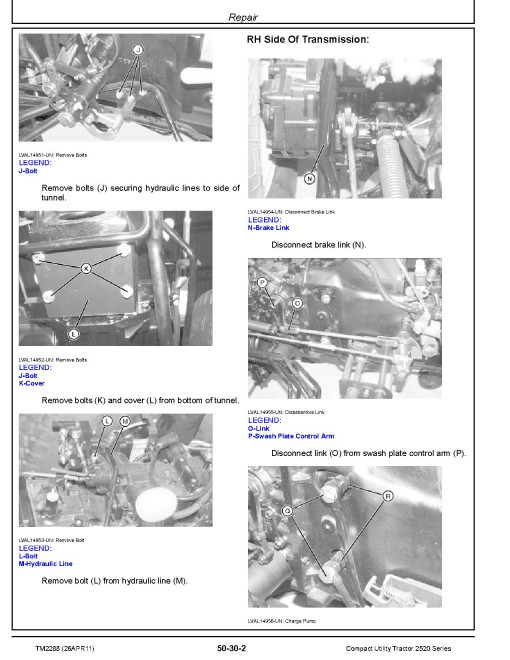John Deere 2520 Compact Utility Tractors Technical Manual (TM2288) John Deere 2520 Compact Utility Tractors Technical Manual (TM2288)