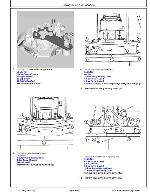John Deere 437C Knuckleboom Trailer Mount Log Loaders Repair Manual (TM2299) John Deere 437C Knuckleboom Trailer Mount Log Loaders Repair Manual (TM2299)