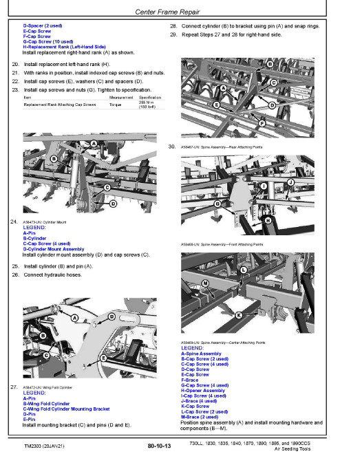 John Deere 1830, 1835, 1840, 1870, 1890, 1895, 1990CCS and 730LL Air Seeding Tools Technical Manual (TM2303) John Deere 1830, 1835, 1840, 1870, 1890, 1895, 1990CCS and 730LL Air Seeding Tools Technical Manual (TM2303)