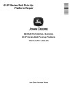John Deere 615P Belt Pickup Platforms Repair Manual (TM2315)