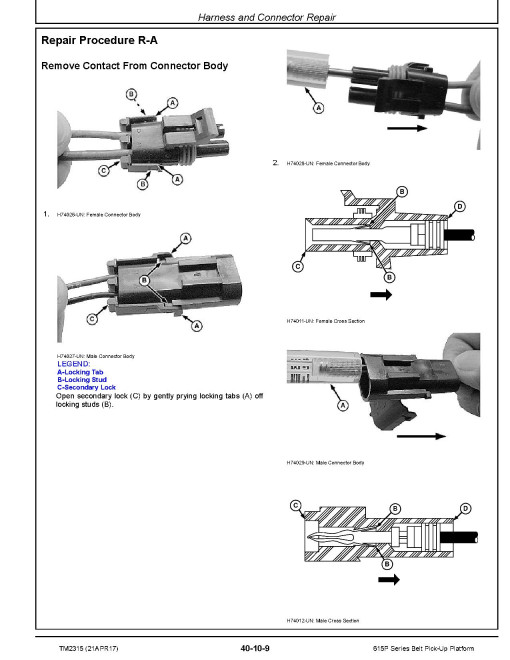 John Deere 615P Belt Pickup Platforms Repair Manual (TM2315) John Deere 615P Belt Pickup Platforms Repair Manual (TM2315)