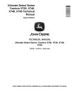 John Deere Ultimate Select Series X700, X740, X748 and X749 Lawn Tractors (Export Edition, SN. from 010001) Technical Manual (TM2351)