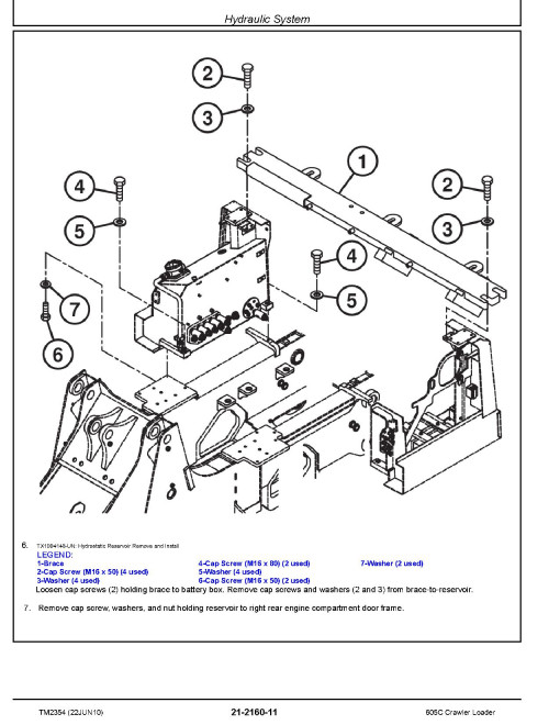 John Deere 605C Crawler Loaders Repair Manual (TM2354) John Deere 605C Crawler Loaders Repair Manual (TM2354)