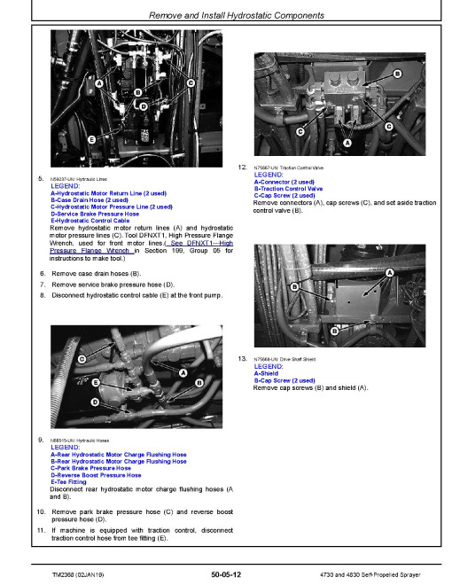 John Deere 4730 and 4830 Self-Propelled Sprayers (North American Edition) Repair Manual (TM2368) John Deere 4730 and 4830 Self-Propelled Sprayers (North American Edition) Repair Manual (TM2368)