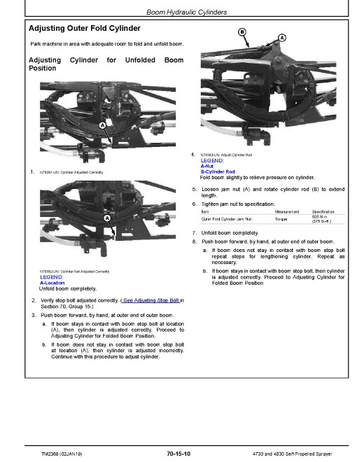 John Deere 4730 and 4830 Self-Propelled Sprayers (North American Edition) Repair Manual (TM2368) John Deere 4730 and 4830 Self-Propelled Sprayers (North American Edition) Repair Manual (TM2368)