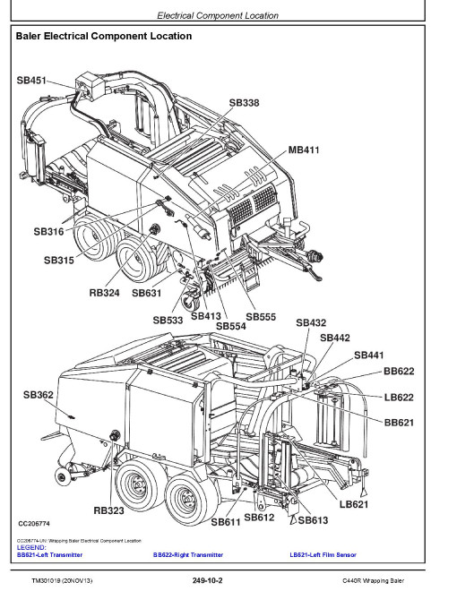 John Deere C440R Wrapping Balers Diagnostic Manual (TM301019) John Deere C440R Wrapping Balers Diagnostic Manual (TM301019)