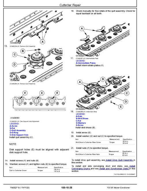 John Deere R310R Mower-Conditioners (Europe) Technical Manual (TM302719) John Deere R310R Mower-Conditioners (Europe) Technical Manual (TM302719)