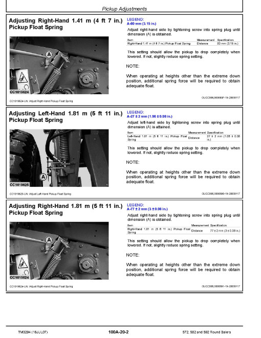 John Deere 572, 582 and 592 Round Balers Technical Manual (TM3294) John Deere 572, 582 and 592 Round Balers Technical Manual (TM3294)