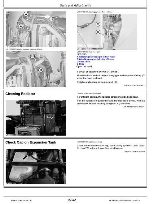 John Deere 7430 and 7530 Premium Tractors (North America) Repair Manual (TM400319) John Deere 7430 and 7530 Premium Tractors (North America) Repair Manual (TM400319)