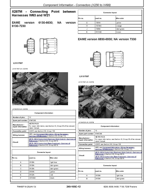 John Deere 6230, 6330, 6430, 7130 and 7230 Tractors (North American Edition) Diagnostic Manual (TM400719) John Deere 6230, 6330, 6430, 7130 and 7230 Tractors (North American Edition) Diagnostic Manual (TM400719)