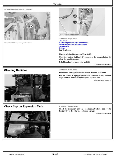 John Deere 6225, 6325, 6425 and 6525 Tractors (European Edition) Repair Manual (TM401019) John Deere 6225, 6325, 6425 and 6525 Tractors (European Edition) Repair Manual (TM401019)