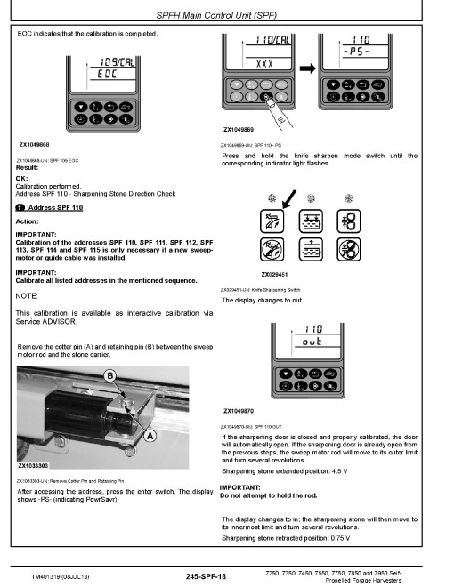 John Deere 7250, 7350, 7450, 7550, 7750, 7850 and 7950 Self-Propelled Forage Harvesters Diagnostic Manual (TM401319) John Deere 7250, 7350, 7450, 7550, 7750, 7850 and 7950 Self-Propelled Forage Harvesters Diagnostic Manual (TM401319)