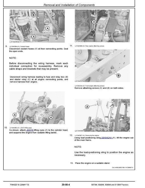 John Deere 5070M, 5080M, 5090M and 5100M Tractors (European Edition) Repair Manual (TM402019) John Deere 5070M, 5080M, 5090M and 5100M Tractors (European Edition) Repair Manual (TM402019)