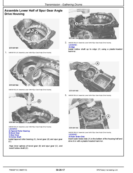 John Deere 678 Rotary Harvesting Units (North American Edition) Technical Manual (TM402719) John Deere 678 Rotary Harvesting Units (North American Edition) Technical Manual (TM402719)