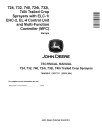 John Deere 724, 724i, 732, 732i, 740 and 740i Trailed Crop Sprayers (European Edition) Technical Manual (TM402919)
