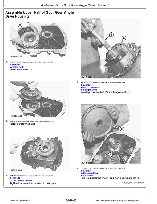 John Deere 690, 692, 696 and 698 Rotary Harvesting Units (North American Edition) Technical Manual (TM405019) John Deere 690, 692, 696 and 698 Rotary Harvesting Units (North American Edition) Technical Manual (TM405019)