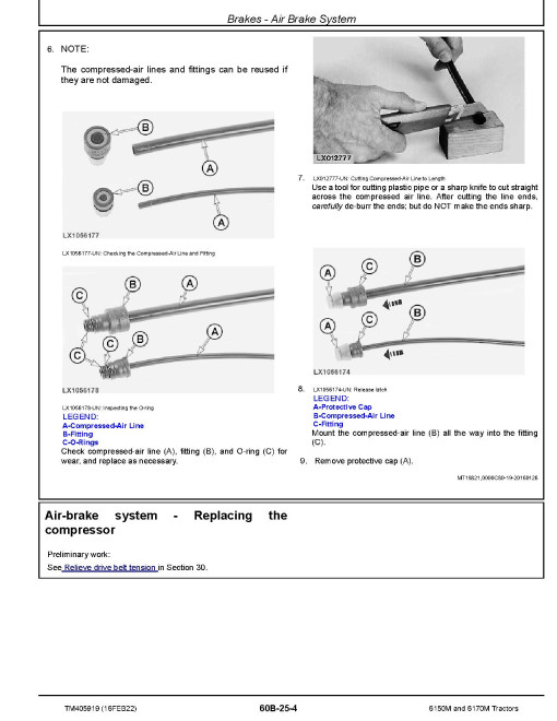 John Deere 6150M and 6170M Tractors (MY13-15) Repair Manual (TM405919) John Deere 6150M and 6170M Tractors (MY13-15) Repair Manual (TM405919)