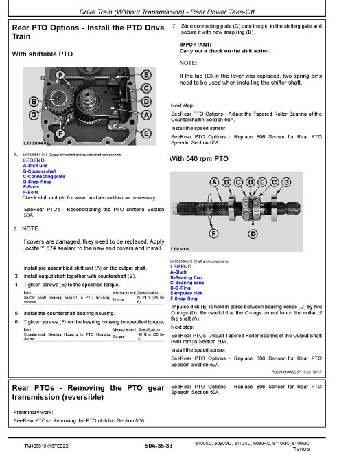 John Deere 6090MC, 6090RC, 6100MC, 6100RC, 6110MC and 6110RC Tractors (MY14-15) Repair Manual (TM406619) John Deere 6090MC, 6090RC, 6100MC, 6100RC, 6110MC and 6110RC Tractors (MY14-15) Repair Manual (TM406619)