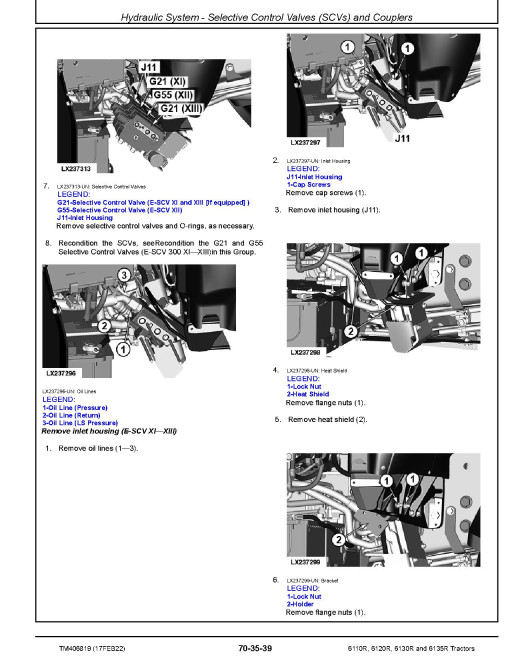 John Deere 6110R, 6120R, 6130R and 6135R Tractors (MY15-17) Repair Manual (TM406819) John Deere 6110R, 6120R, 6130R and 6135R Tractors (MY15-17) Repair Manual (TM406819)