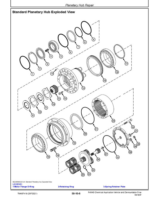 John Deere R4040i Chemical Application Vehicle and Demountable Crop Sprayer (MY14-17) Repair Manual (TM407419) John Deere R4040i Chemical Application Vehicle and Demountable Crop Sprayer (MY14-17) Repair Manual (TM407419)