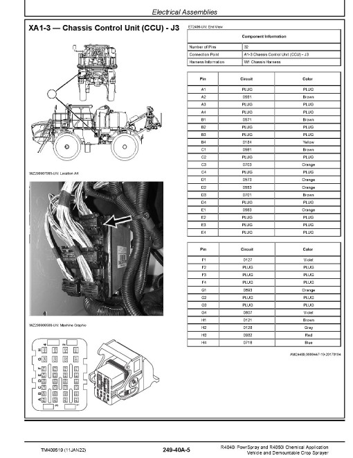 John Deere R4040i PowrSpray and R4050i Chemical Application Vehicles and Demountable Crop Sprayer (from MY18) Diagnostic Manual (TM409519) John Deere R4040i PowrSpray and R4050i Chemical Application Vehicles and Demountable Crop Sprayer (from MY18) Diagnostic Manual (TM409519)