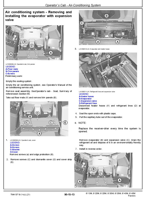 John Deere 6110M, 6120M, 6125M, 6130M, 6135M, 6140M and 6145M Tractors (MY18-19) Repair Manual (TM410719) John Deere 6110M, 6120M, 6125M, 6130M, 6135M, 6140M and 6145M Tractors (MY18-19) Repair Manual (TM410719)