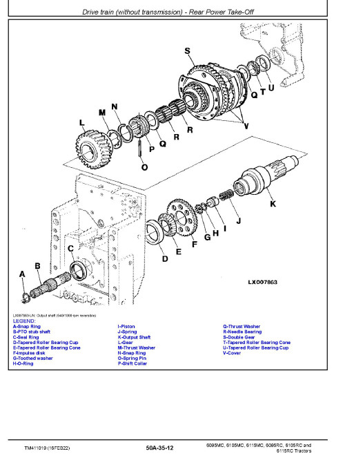 John Deere 6095MC, 6095RC, 6105MC, 6105RC, 6115MC and 6115RC Tractors (MY18-19) Repair Manual (TM411019) John Deere 6095MC, 6095RC, 6105MC, 6105RC, 6115MC and 6115RC Tractors (MY18-19) Repair Manual (TM411019)