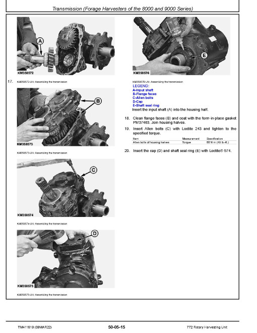 John Deere 772 Rotary Harvesting Units (North American Edition) Technical Manual (TM411619) John Deere 772 Rotary Harvesting Units (North American Edition) Technical Manual (TM411619)