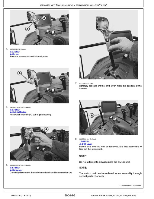 John Deere 6090M, 6100M, 6110M and 6120M WB2400 Tractors (from MY2020) Repair Manual (TM412019) John Deere 6090M, 6100M, 6110M and 6120M WB2400 Tractors (from MY2020) Repair Manual (TM412019)