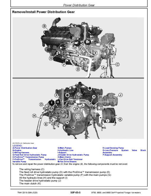 John Deere 9700, 9800 and 9900 Self-Propelled Forage Harvesters (SN: 619000-619999) Repair Manual (TM412519) John Deere 9700, 9800 and 9900 Self-Propelled Forage Harvesters (SN: 619000-619999) Repair Manual (TM412519)