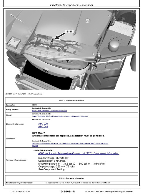 John Deere 9700, 9800 and 9900 Self-Propelled Forage Harvesters (SN: 620000-620999) Diagnostic Manual (TM413419) John Deere 9700, 9800 and 9900 Self-Propelled Forage Harvesters (SN: 620000-620999) Diagnostic Manual (TM413419)