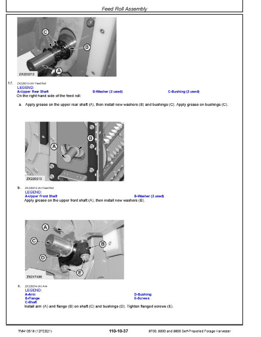 John Deere 9700, 9800 and 9900 Self-Propelled Forage Harvesters (SN: 620000-620999) Repair Manual (TM413519) John Deere 9700, 9800 and 9900 Self-Propelled Forage Harvesters (SN: 620000-620999) Repair Manual (TM413519)