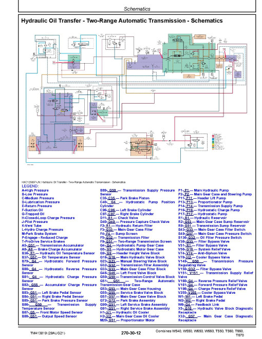 John Deere T550, T560, T660, T670, W540, W550, W650 and W660 (MY2020) Combines (SN: 120000-129999) Diagnostic Manual (TM413819) John Deere T550, T560, T660, T670, W540, W550, W650 and W660 (MY2020) Combines (SN: 120000-129999) Diagnostic Manual (TM413819)