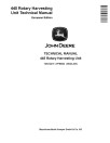John Deere 445 Rotary Harvesting Units (European Edition) Technical Manual (TM414219)