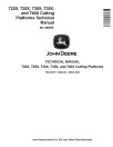 John Deere 722X, 725X, 730X, 735X and 740X Cutting Platforms (SN: 062000-) Technical Manual (TM414519)