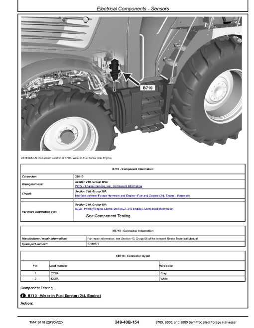 John Deere 9700, 9800 and 9900 Self-Propelled Forage Harvesters (SN: 623000-624999) Diagnostic Manual (TM416119) John Deere 9700, 9800 and 9900 Self-Propelled Forage Harvesters (SN: 623000-624999) Diagnostic Manual (TM416119)