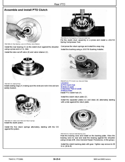 John Deere 6800 and 6900 Tractors (Europe) Repair Manual (TM4516) John Deere 6800 and 6900 Tractors (Europe) Repair Manual (TM4516)