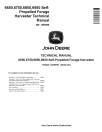 John Deere 6650, 6750, 6850 and 6950 Self-Propelled Forage Harvesters (SN. up to 503680) Technical Manual (TM4549)
