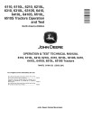 John Deere 6110(L), 6210(L), 6310(L,S), 6410(L,S), 6510L and 6510S Tractors (North American Edition) Operation and Test Manual (TM4572)