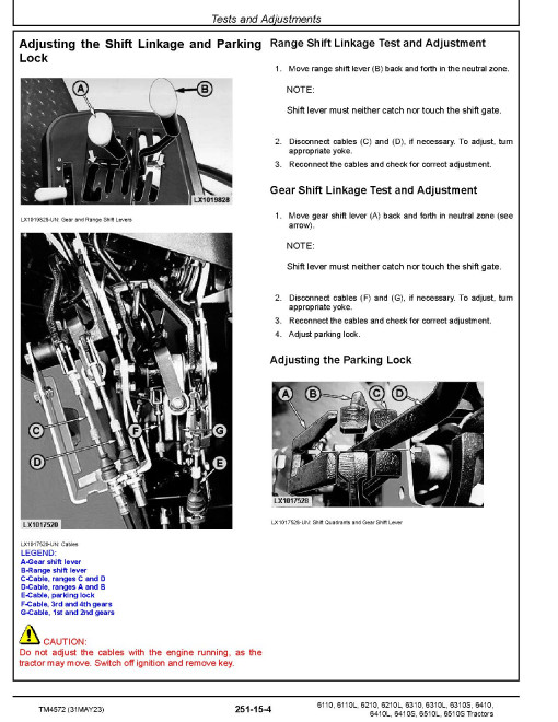 John Deere 6110(L), 6210(L), 6310(L,S), 6410(L,S), 6510L and 6510S Tractors (North American Edition) Operation and Test Manual (TM4572) John Deere 6110(L), 6210(L), 6310(L,S), 6410(L,S), 6510L and 6510S Tractors (North American Edition) Operation and Test Manual (TM4572)