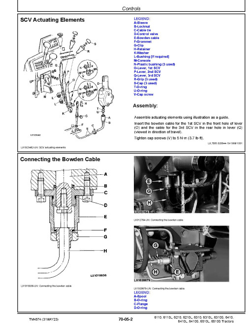 John Deere 6110(L), 6210(L), 6310(L,S), 6410(L,S), 6510L and 6510S Tractors (North American Edition) Repair Manual (TM4574) John Deere 6110(L), 6210(L), 6310(L,S), 6410(L,S), 6510L and 6510S Tractors (North American Edition) Repair Manual (TM4574)